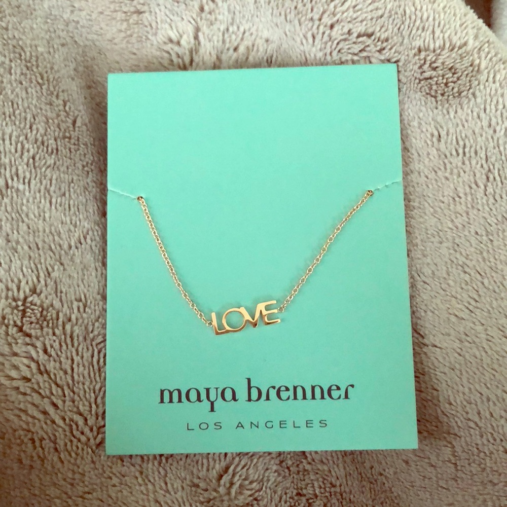 Maya Brenner “LOVE” necklace